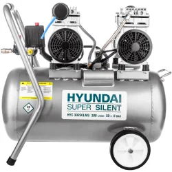 Компрессор безмасляный HYUNDAI НYC 30250LMS поршневой, бесшумный.