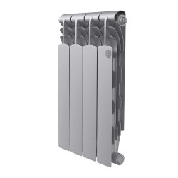 Биметаллический радиатор отопления Royal Thermo Revolution Bimetall 500 2.0 4 секции Silver Satin