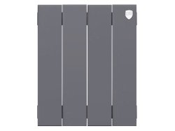 Биметаллический радиатор отопления Royal Thermo PianoForte 300 4 секции Silver Satin