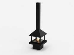 Островной биокамин Good Fire Куб 850