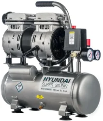 Компрессор безмасляный HYUNDAI НYC 14206LMS поршневой, бесшумный.