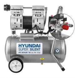 Компрессор безмасляный HYUNDAI НYC 18224LMS поршневой, бесшумный.